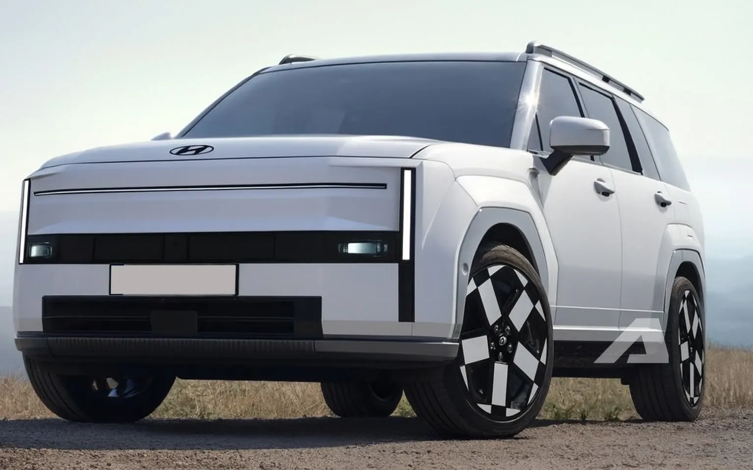 Hyundai SantaFe thế hệ mới: Lộ diện thiết kế vuông vức, xe điện hóa?