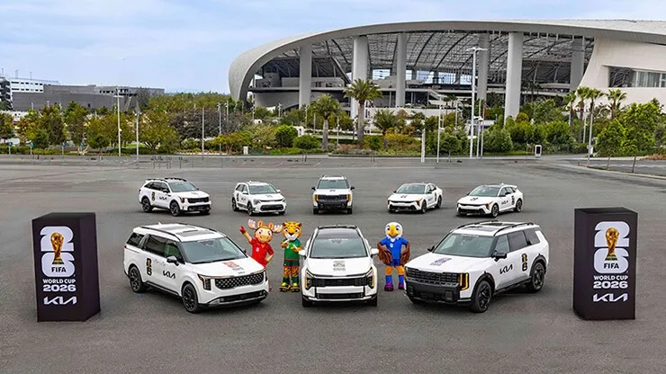 Kia cung cấp 660 xe Carnival, Sorento cho World Cup 2026