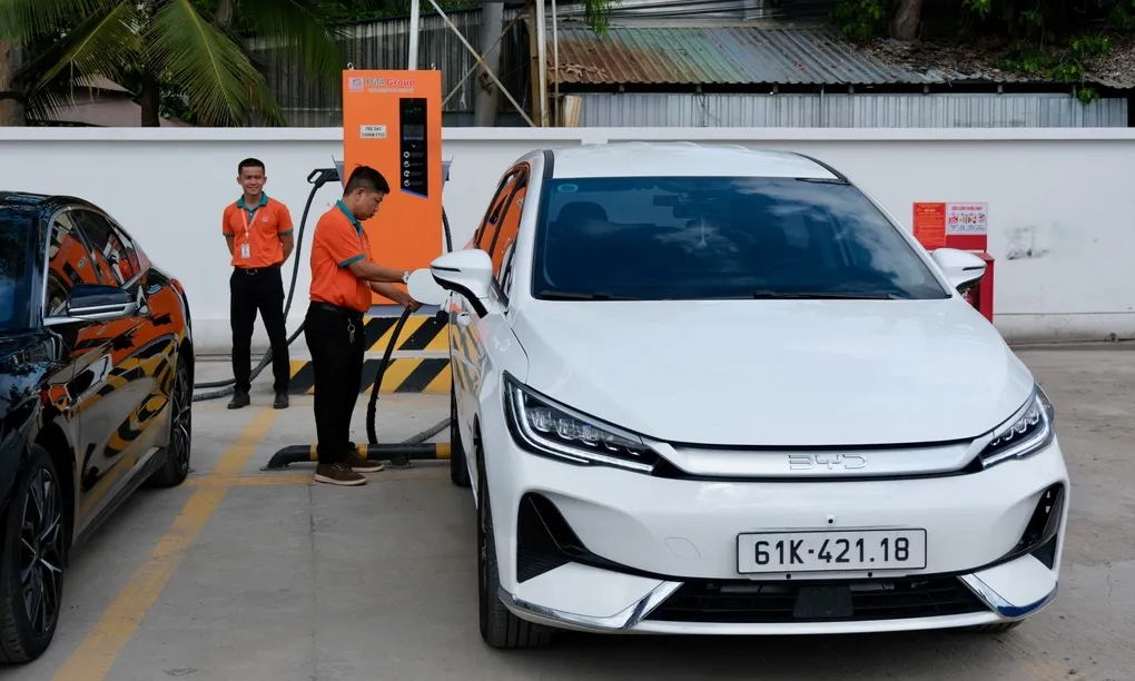 Xe điện BYD giảm giá sạc tại trạm Phương Trang từ tháng 7