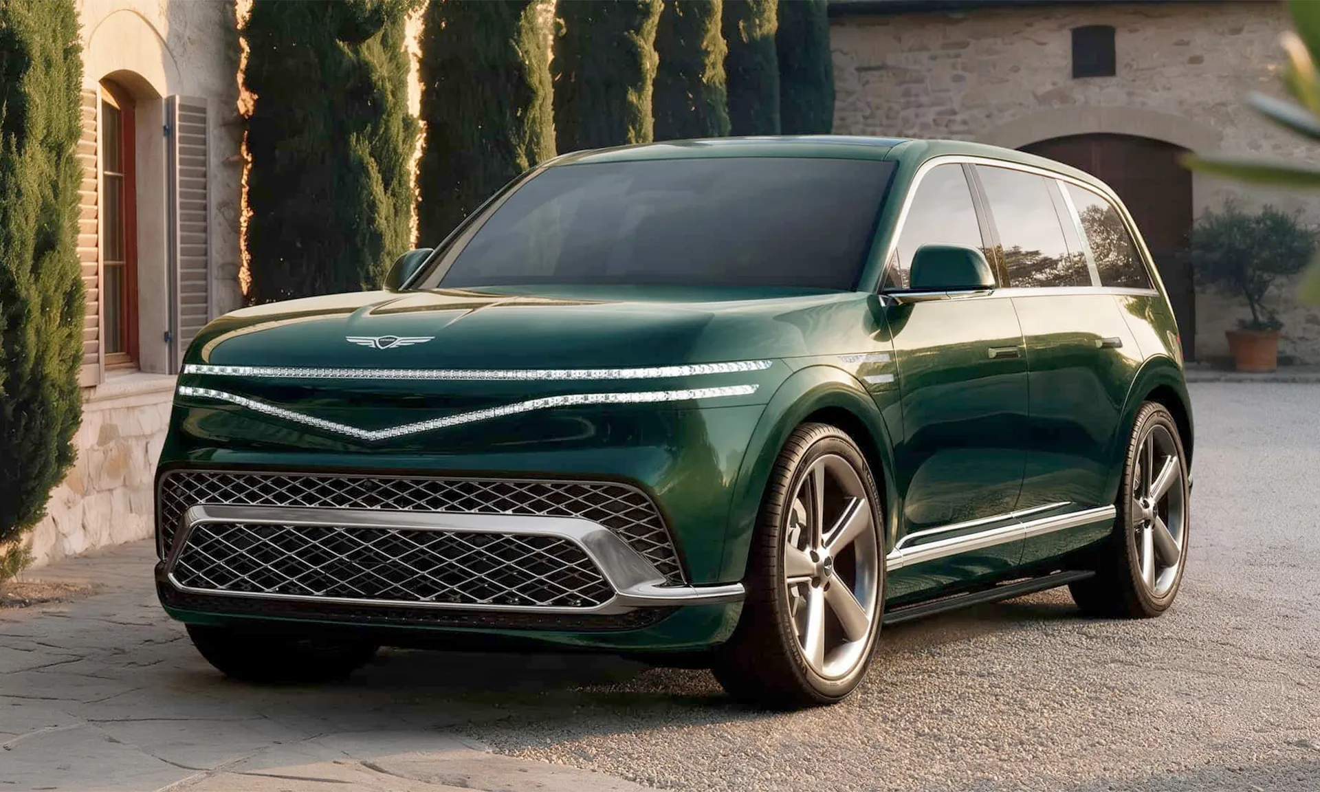 Genesis GV90 2027: SUV điện hạng sang với nội thất như