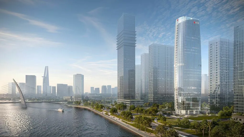 Phối cảnh tòa nhà UOB Plaza TP HCM nằm tại khu vực VIFC - HCMC. Ảnh: UOB