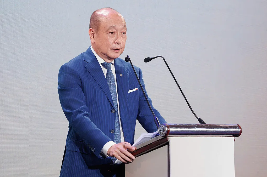Ông Wee Ee Cheong, Phó chủ tịch kiêm Tổng giám đốc Tập đoàn UOB phát biểu tại lễ khởi công UOB Plaza TP HCM sáng 1/7. Ảnh: UOB