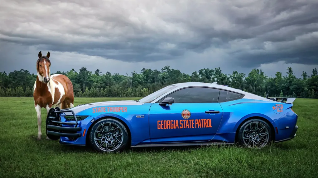 Mẫu Dodge Charger Blue Goose của cảnh sát Michigan giành vị trí thứ 2. Ảnh: MSP