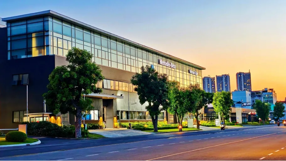 Showroom Mercedes-Benz Vietnam Star Phú Mỹ Hưng đạt tiêu chuẩn bán lẻ mới nhất MAR20X toàn cầu. Ảnh: Vietnam Star