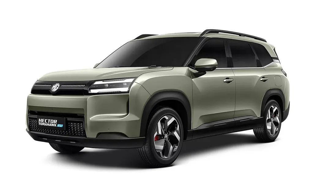 MG Hector Tomahawk EV - xe điện gầm cao 3 hàng ghế ra mắt thị trường Ấn Độ. Ảnh: MG