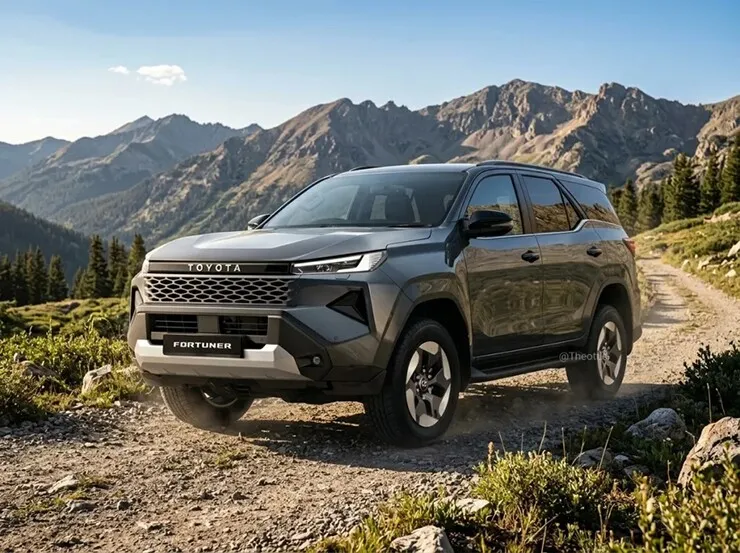 &nbsp;Bản dựng đồ họa thiết kế của Toyota Fortuner mới - Ảnh: @theottle