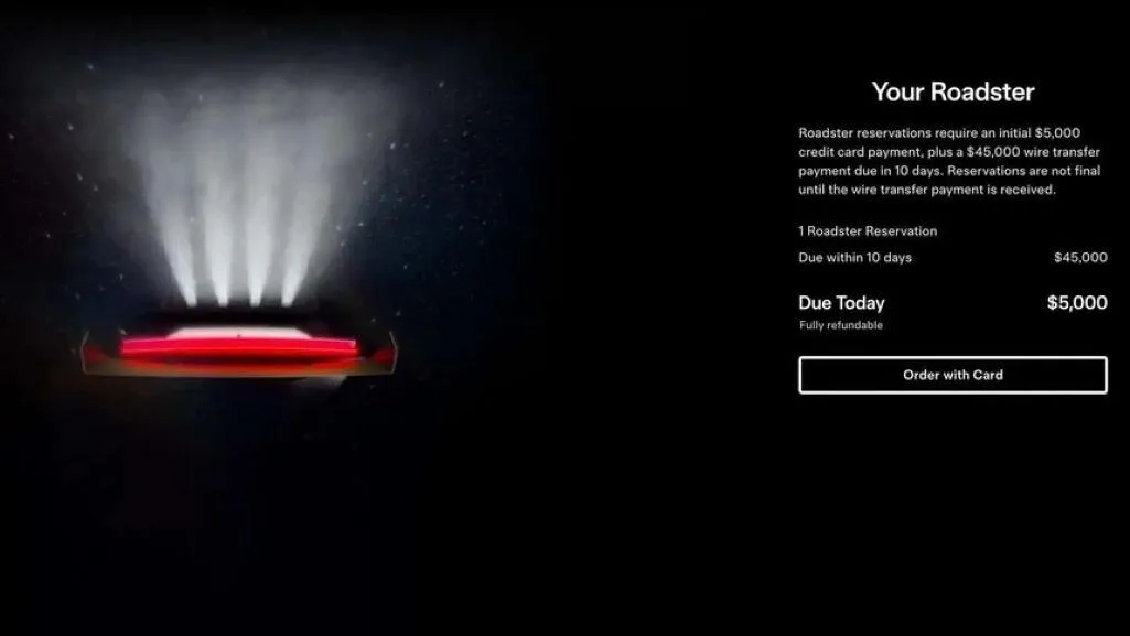 Tesla vừa&nbsp;mở lại hệ thống nhận đặt cọc cho mẫu siêu xe Roadster.