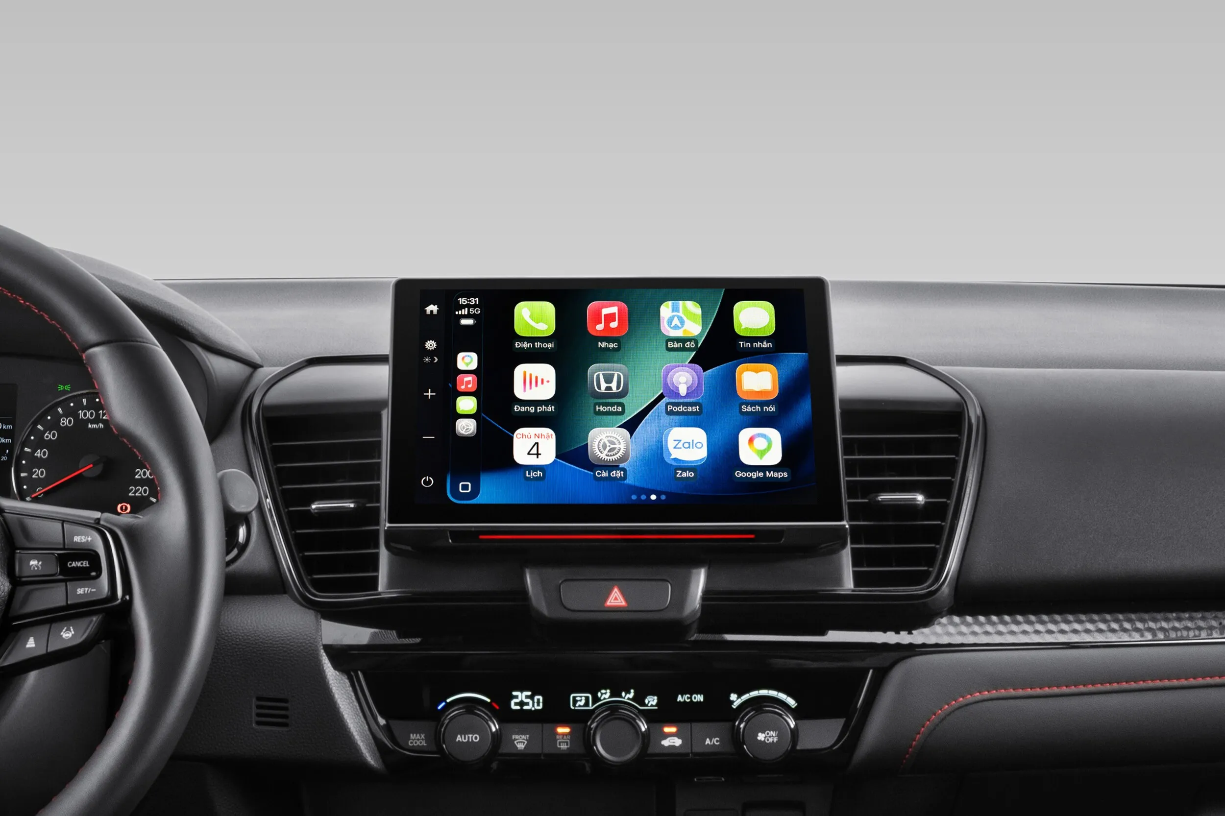 Honda City còn có hệ thống kết nối Honda CONNECT.